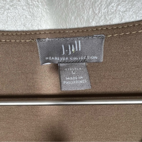 J. Jill Womens Tan Wearever Collection Single Button Open Front Cardigan Large - Picture 4 of 11